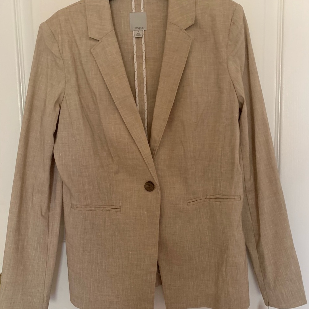 Halogen tan khaki blazer.